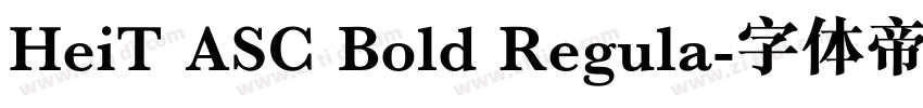 HeiT ASC Bold Regula字体转换